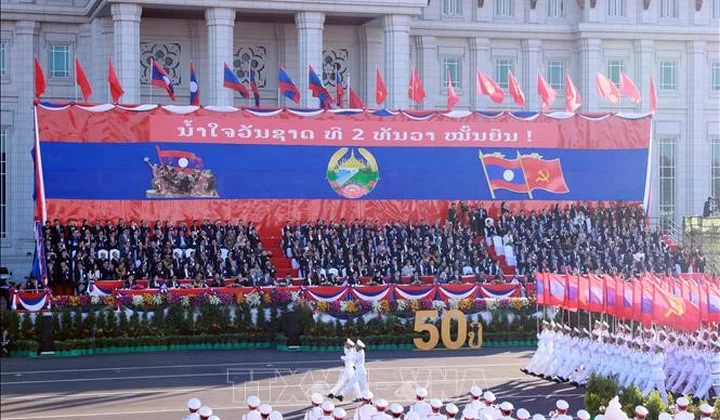 Cộng hòa Dân chủ Nhân dân Lào kỷ niệm trọng thể 50 năm Quốc khánh