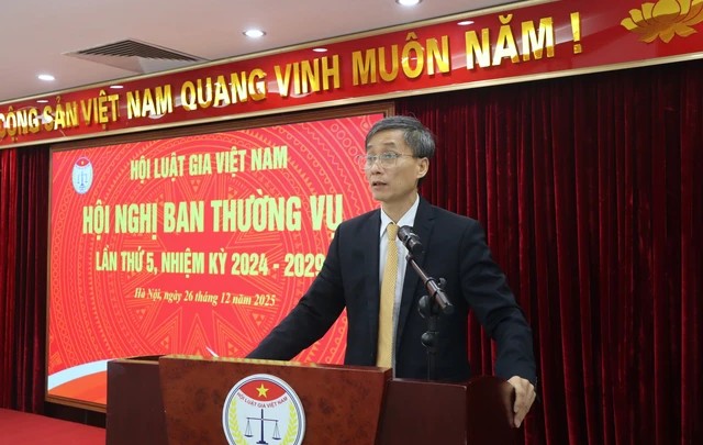 Hội nghị Ban Thường vụ Hội Luật gia Việt Nam lần thứ 5: Đánh giá toàn diện công tác năm 2025, định hướng nhiệm vụ năm 2026