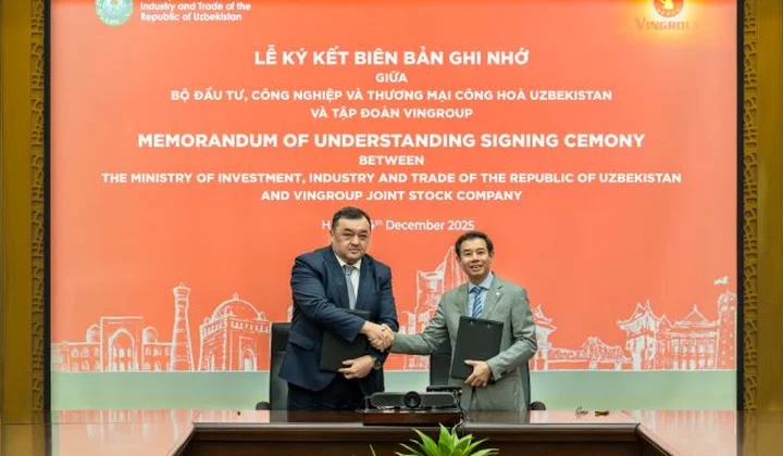 Vingroup hợp tác chiến lược với chính phủ Uzbekistan, mở ra cơ hội dầu tư quy mô lớn tại Trung Á