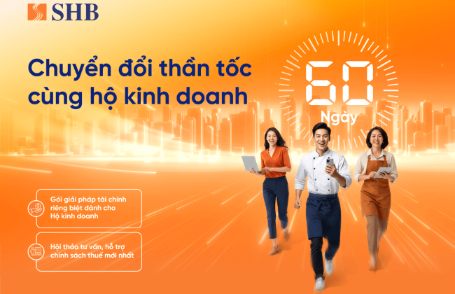 SHB kích hoạt chiến dịch 60 ngày chuyển đổi tăng tốc cho tiểu thương trên toàn quốc