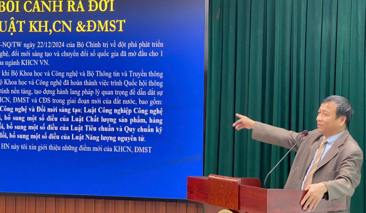 Phổ biến các văn bản mới về khoa học và công nghệ: Làm rõ nhiều điểm mới quan trọng của Luật và Nghị định 262