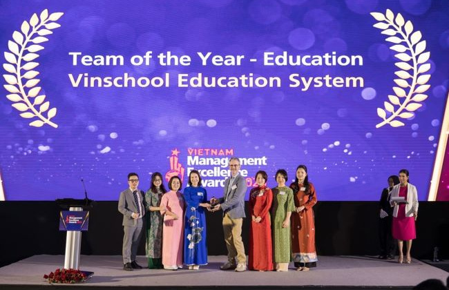 Vinschool được vinh danh giải thưởng quốc tế “Đội ngũ lãnh đạo xuất sắc”