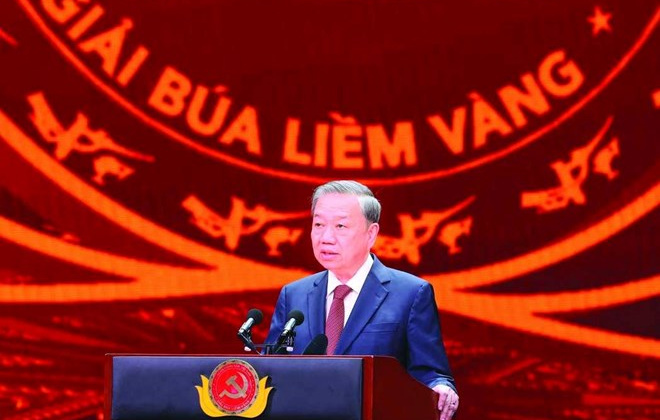 Phát biểu của Tổng Bí thư Tô Lâm tại Lễ trao Giải báo chí toàn quốc về xây dựng Đảng