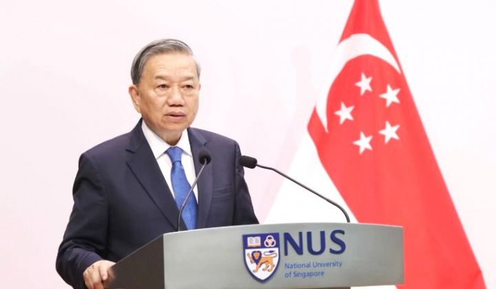 Tổng Bí thư Tô Lâm phát biểu chính sách tại Trường Chính sách công Lý Quang Diệu