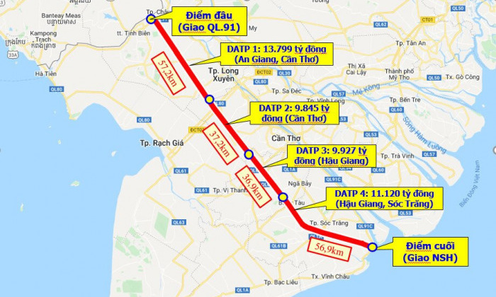 Hoàn thành cao tốc Châu Đốc – Cần Thơ – Sóc Trăng vào tháng 6/2026