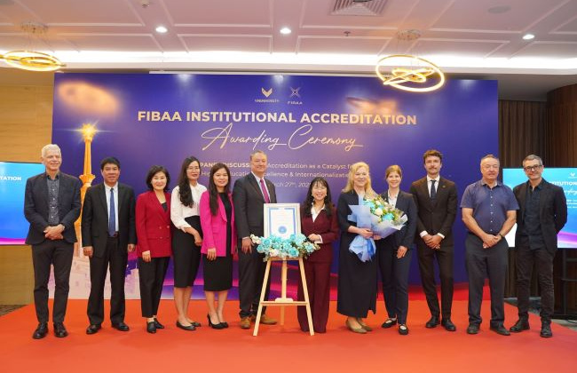 VinUni đạt kiểm định quốc tế FIBAA ngay sau khóa sinh viên đầu tiên tốt nghiệp