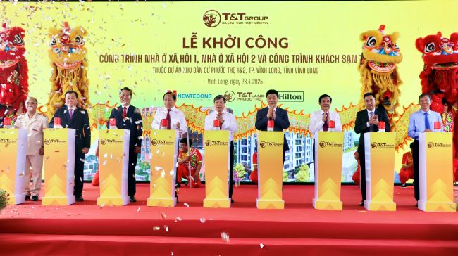 T&T Group khởi công xây dựng 2 công trình nhà ở xã hội tại Vĩnh Long