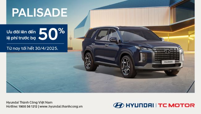 Hyundai ưu đãi đặc biệt xe Palisade nhân dịp kỷ niệm 50 năm thống nhất đất nước