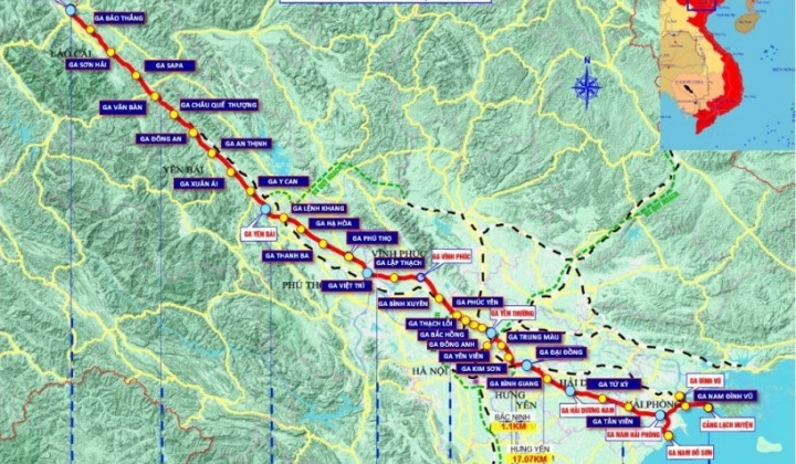 Hướng đến khởi công đường sắt Lào Cai - Hà Nội - Hải Phòng vào 19/12/2025