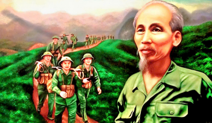 Bác vẫn cùng chúng cháu hành quân