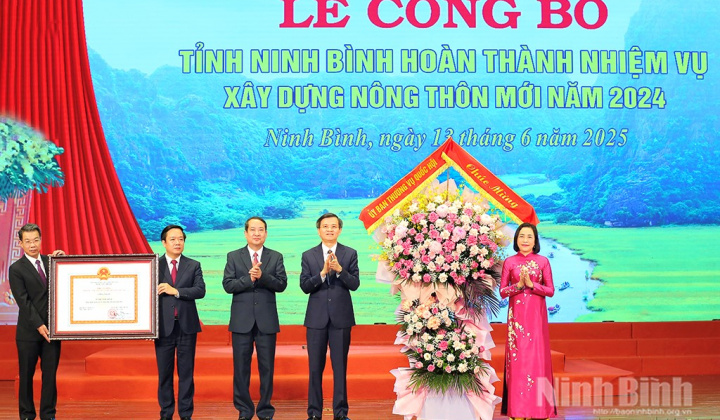 Ninh Bình hoàn thành nhiệm vụ xây dựng nông thôn mới năm 2024