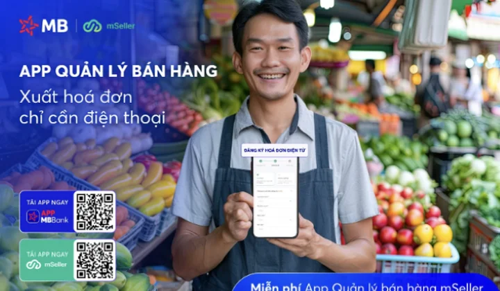 MB chính thức tặng miễn phí: App mSeller quản lý bán hàng, xuất hóa đơn điện tử chỉ cần điện thoại