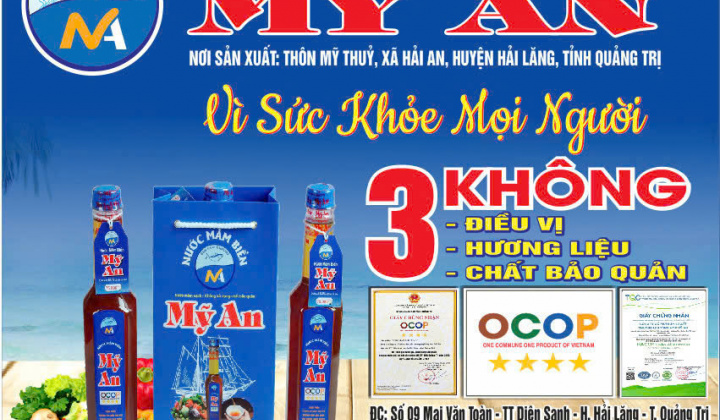 My An General Production and Trading Joint Stock Company with its 4-star OCOP-certified fish sauce product