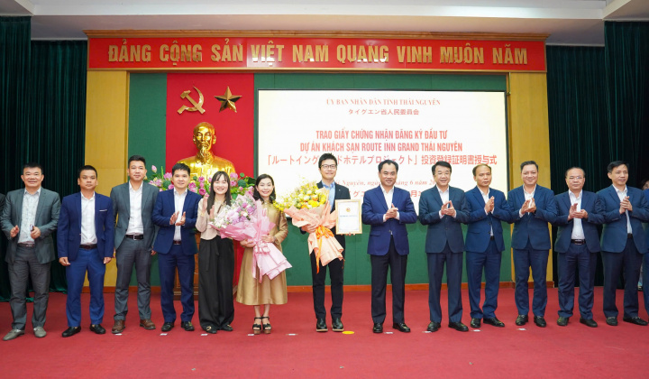 Dự án 375 tỷ đồng của Rooute Inn được cấp phép tại Thái Nguyên