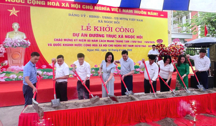 Ngọc Hồi: Những công trình ý nghĩa chào mừng 80 năm Cách mạng Tháng Tám và Quốc khánh 2/9