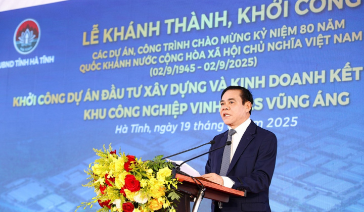 Hà Tĩnh khởi công 3 dự án chào mừng 80 năm Quốc khánh