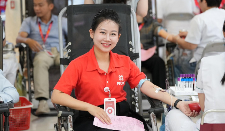 Cán bộ nhân viên ROX Group chung tay hiến máu, lan tỏa giá trị sống đẹp