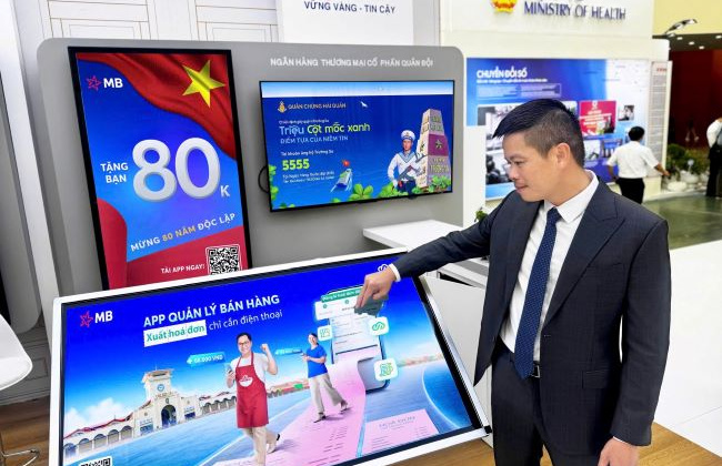 MB tại Triển lãm Thành tựu đất nước A80: Khi khát vọng số hóa Doanh nghiệp gắn với mục tiêu quốc gia vươn mình