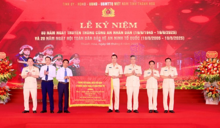 Thanh Hóa kỷ niệm 80 năm Ngày truyền thống CAND và 20 năm Ngày hội Toàn dân bảo vệ an ninh Tổ quốc