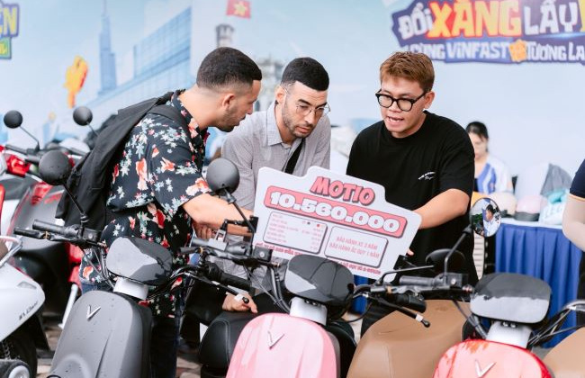 VinFast Motio: Xe máy điện giá tốt hấp dẫn phụ huynh Việt