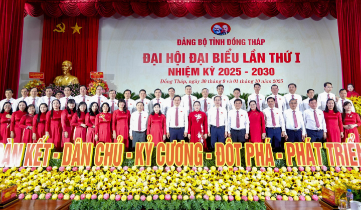 Đại hội Đảng bộ tỉnh Đồng Tháp nhiệm kỳ mới với khát vọng vươn mình