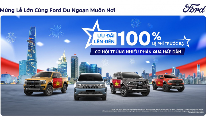 Ford Việt Nam triển khai nhiều chương trình ưu đãi lớn trong tháng 9