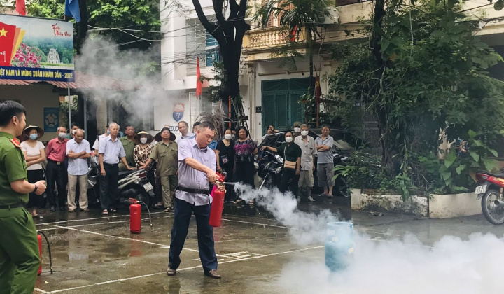 Công an Phường Đại Kim tổ chức Hội nghị tuyên truyền công tác PCCC&CNCH