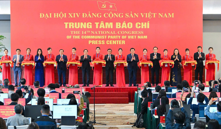 Khai trương Trung tâm báo chí và Họp báo quốc tế về Đại hội XIV của Đảng