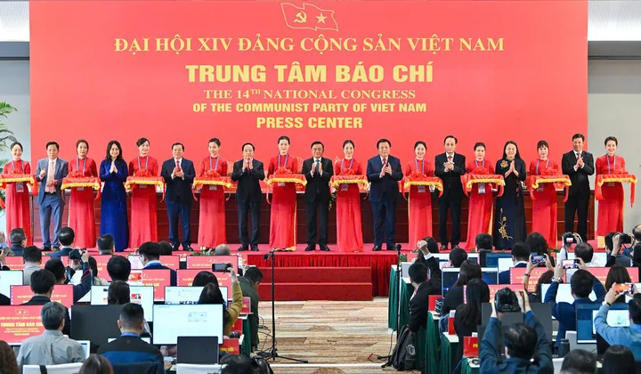 Khai trương Trung tâm báo chí và Họp báo quốc tế về Đại hội XIV của Đảng