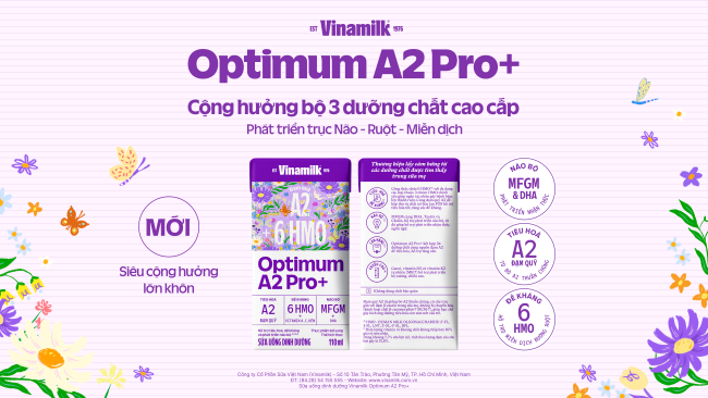 Vinamilk ra mắt Optimum A2 Pro+