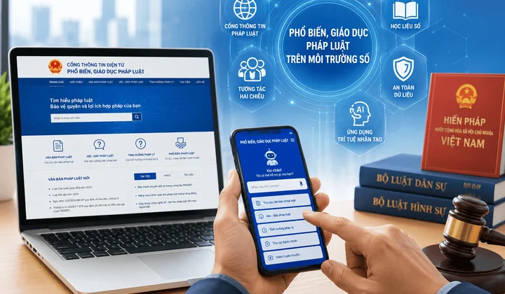 Phổ biến, giáo dục pháp luật trên nền tảng số: Từ tiếp cận đến hình thành năng lực pháp lý