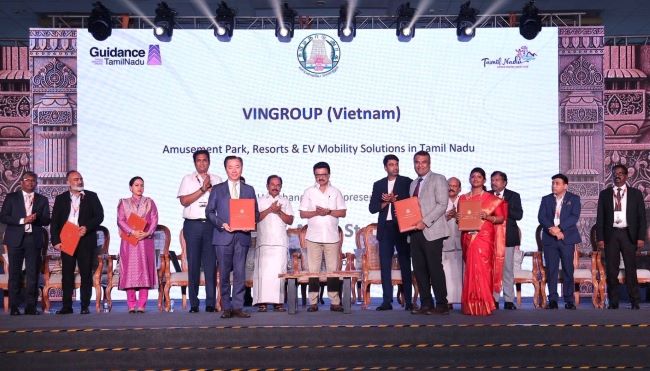 Vingroup ký kết MOU với bang Tamil Nadu, củng cố hệ sinh thái đa ngành tại Ân Độ