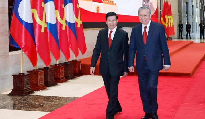 Tổng Bí thư Tô Lâm kết thúc tốt đẹp chuyến thăm cấp Nhà nước tới Lào