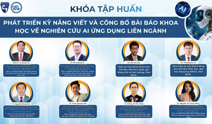 Giáo sư Hàn – Việt tập huấn kỹ năng nghiên cứu AI liên ngành cho sinh viên