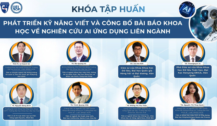 Giáo sư Hàn – Việt tập huấn kỹ năng nghiên cứu AI liên ngành cho sinh viên