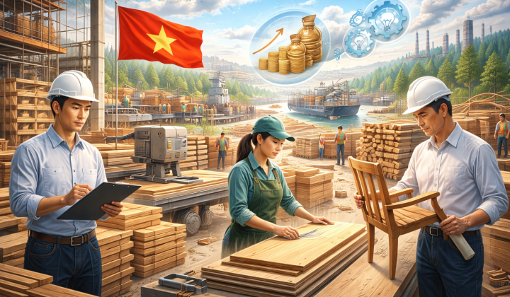 Gia tăng đầu tư nhằm khai thác hiệu quả tiềm năng phát triển của ngành gỗ Việt Nam trong bối cảnh hội nhập kinh tế quốc tế.