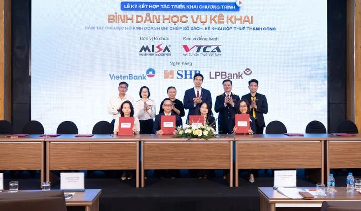 Bình dân học vụ kê khai thuế: Mô hình tích hợp SHB – MISA trong hỗ trợ hộ kinh doanh