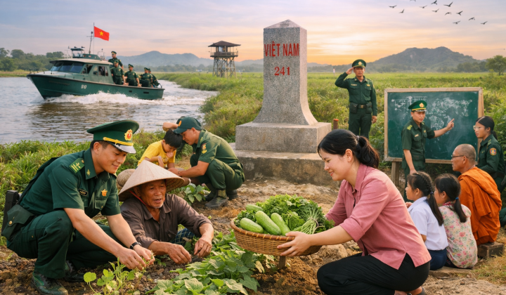 Gắn kết phát triển sinh kế với củng cố thế trận lòng dân: Kinh nghiệm từ Biên phòng Đồng Tháp