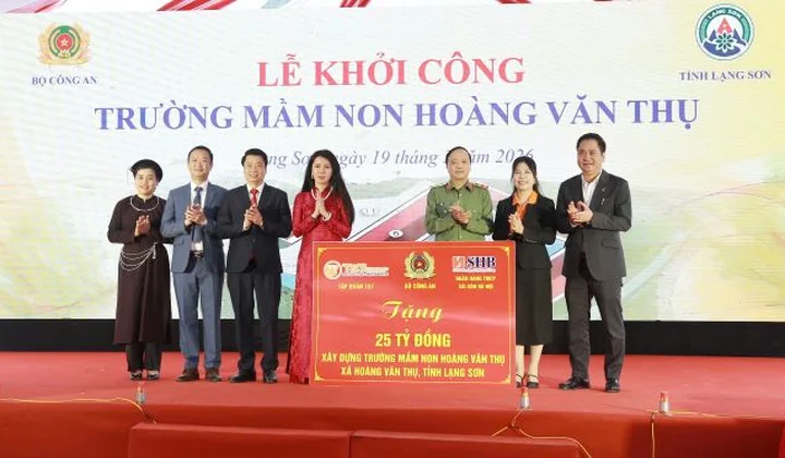 T&T Group, SHB và Bộ Công an trong mô hình hợp tác phát triển giáo dục mầm non tại Lạng Sơn
