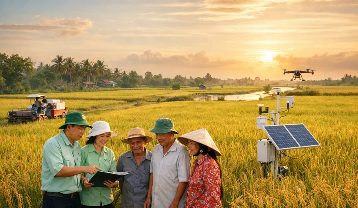 Phát huy vai trò khuyến nông trong Đề án 1 triệu ha lúa chất lượng cao, phát thải thấp