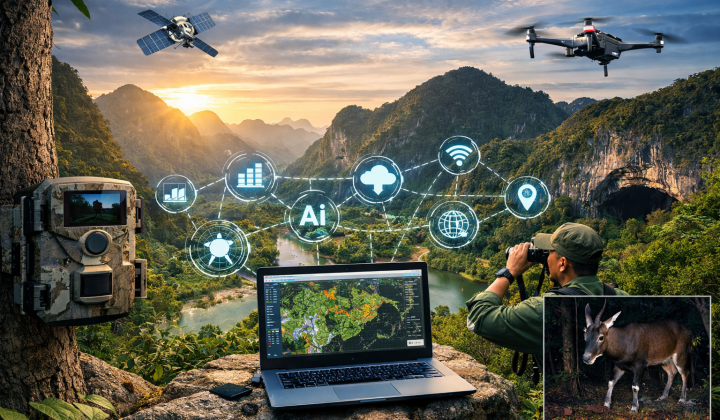 Công nghệ số trong bảo tồn đa dạng sinh học tại Phong Nha – Kẻ Bàng: Hướng đi tất yếu