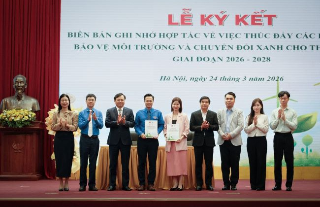 Quỹ Vì tương lai xanh cùng Đoàn Thanh niên Bộ Nông nghiệp & Môi trường chung tay thúc đẩy sáng kiến xanh