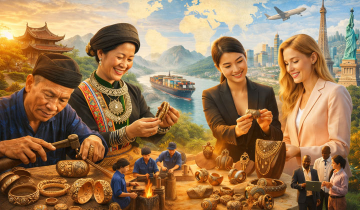 Bảo tồn di sản gắn với phát triển kinh tế sáng tạo: Hành trình tái định vị trang sức đồng thủ công Việt Nam trên thị trường quốc tế