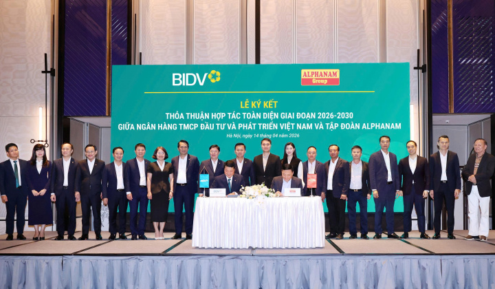 BIDV – Alphanam: Thiết lập khuôn khổ hợp tác chiến lược 2026–2030, tối ưu hóa liên kết tài chính – công nghiệp