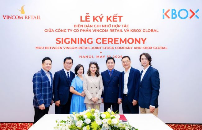 Vincom Retail và K-Box Global kiến tạo không gian mua sắm – giải trí tích hợp phong cách Hàn Quốc