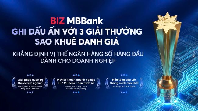 MB khẳng định vị thế ngân hàng số bằng hệ sinh thái công nghệ đoạt 5 giải Sao Khuê 2026