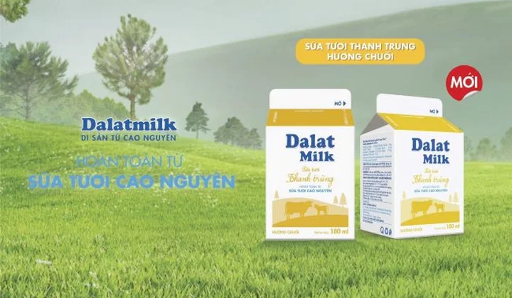 “Sữa Tươi Thanh Trùng Hương Chuối”: Bước thử nghiệm của Dalatmilk trong xu hướng “tự nhiên hóa”
