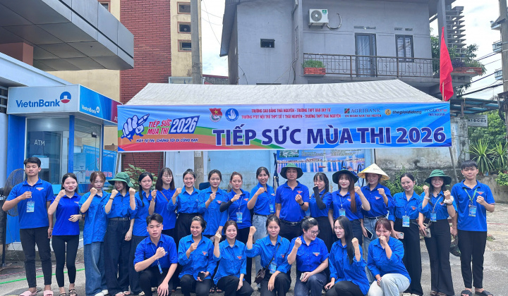 Tuổi trẻ Trường Cao đẳng Thái Nguyên lan tỏa tinh thần “Tiếp sức mùa thi” 2026