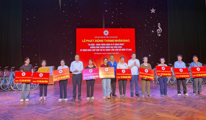 Tháng Nhân đạo 2026 ở Thái Nguyên: Lan tỏa yêu thương, kết nối cộng đồng