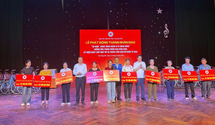 Tháng Nhân đạo 2026 ở Thái Nguyên: Lan tỏa yêu thương, kết nối cộng đồng